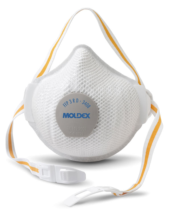 Moldex 3408 Mask Ffp3vrd White Box of 5