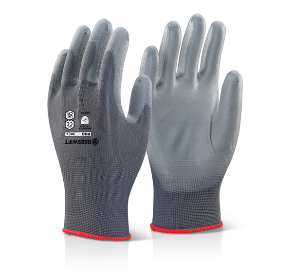 PUGGY Pu Coated Gloves Grey
