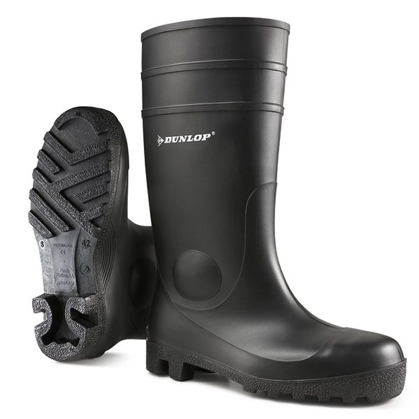 142PP Protomaster Full Safety Pvc Wellington Black