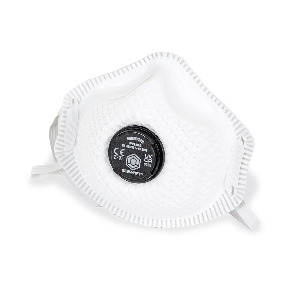BBMMP3VDN P3 Vented Mesh Cup Mask White Box of 5