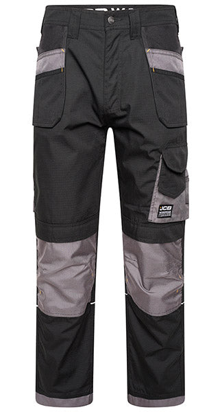 D+IM JCB Trade Plus Black/Grey Rip Stop Trousers
