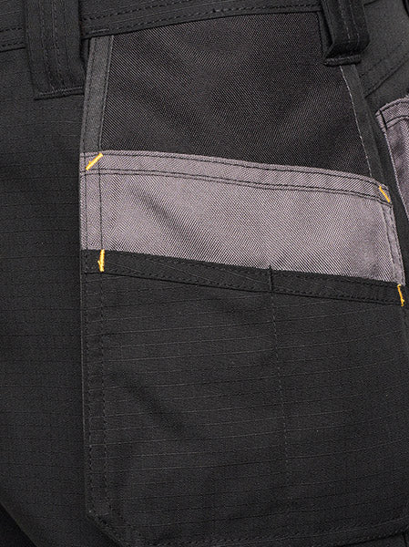 D+IM JCB Trade Plus Black/Grey Rip Stop Trousers
