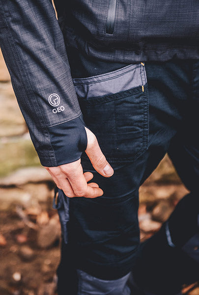 D+IM JCB Trade Plus Black/Grey Rip Stop Trousers