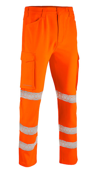EWCTROR ENVIROWEAR RECYCLABLE HI-VIS TROUSERS ORANGE