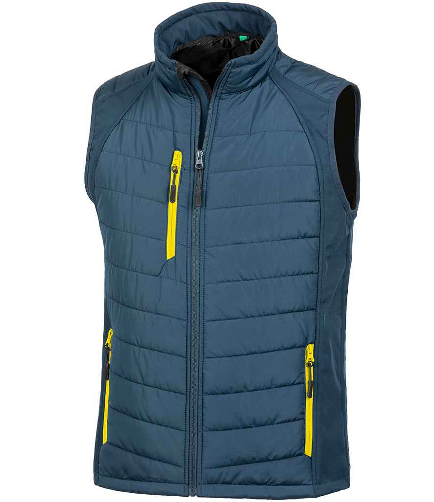 RS238 Result Genuine Recycled Compass Padded Gilet