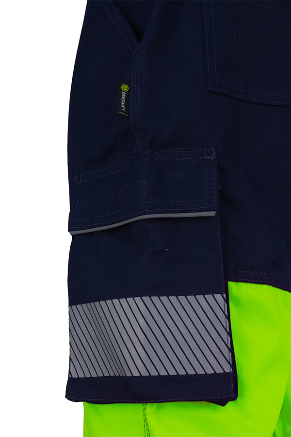 HVTR01SYN Guardian Hi Vis Combat Trousers Yellow/Navy