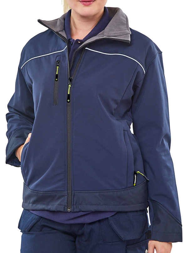 LSSJN Ladies Soft Shell Jacket Navy Blue