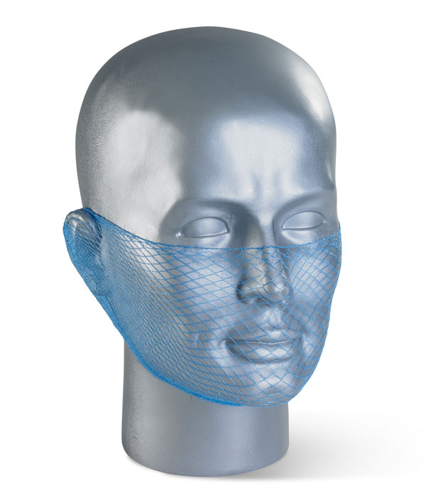 DBSBL Disposable Beard Snood Mesh Blue pack of 12