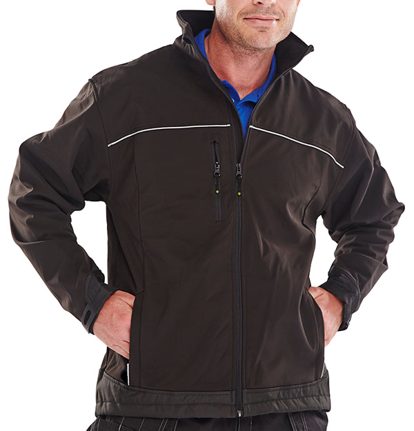 SSJBL BLACK SOFT SHELL JACKET