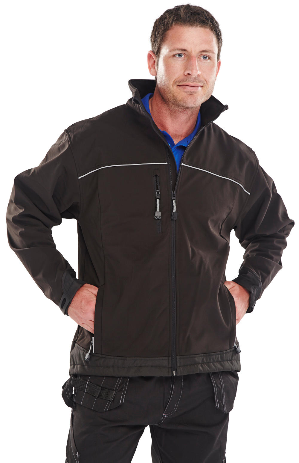 SSJBL BLACK SOFT SHELL JACKET