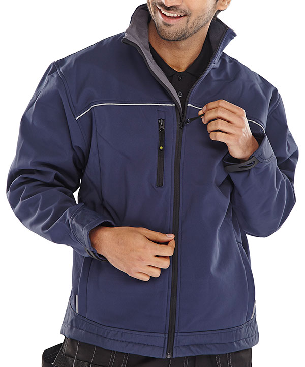 SSJN NAVY SOFT SHELL JACKET