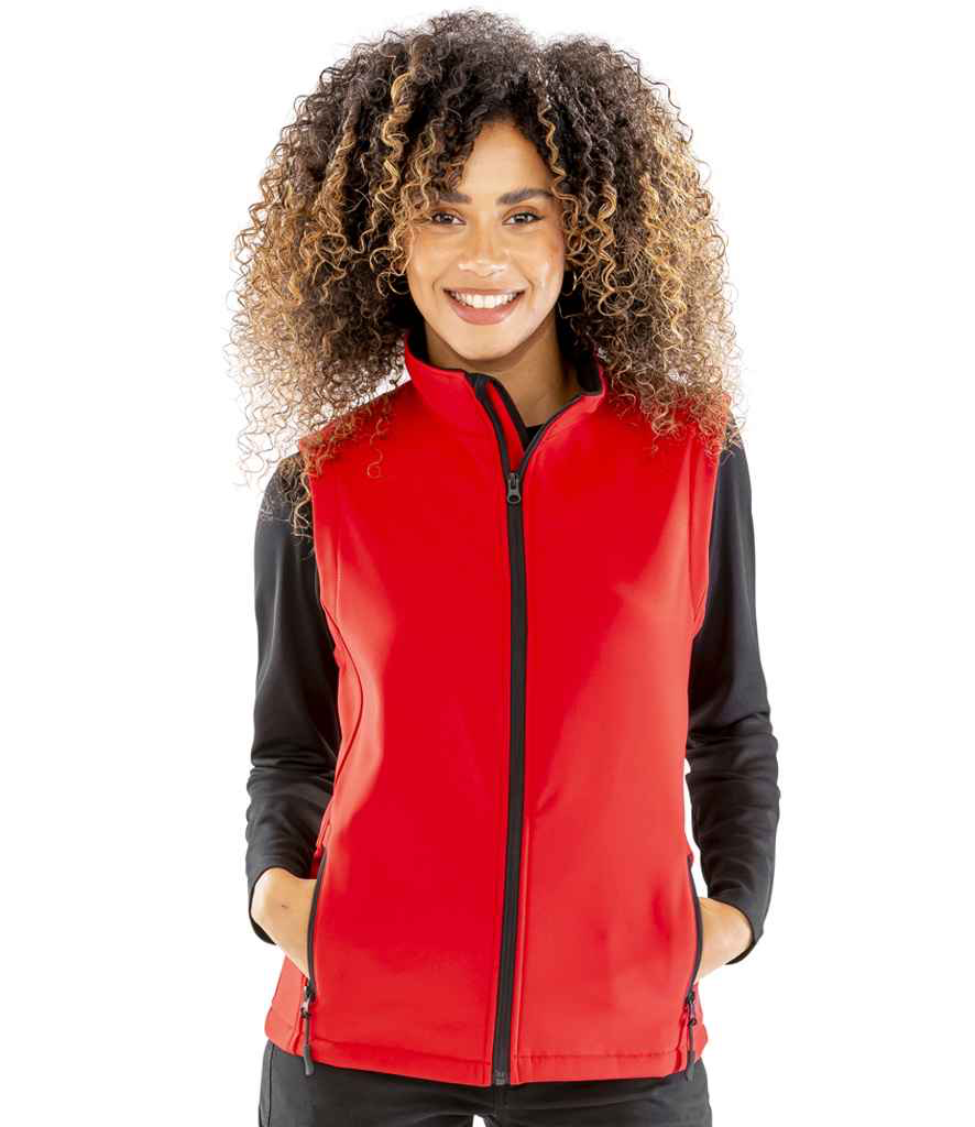 RS232F Result Core Ladies Printable Soft Shell Bodywarmer