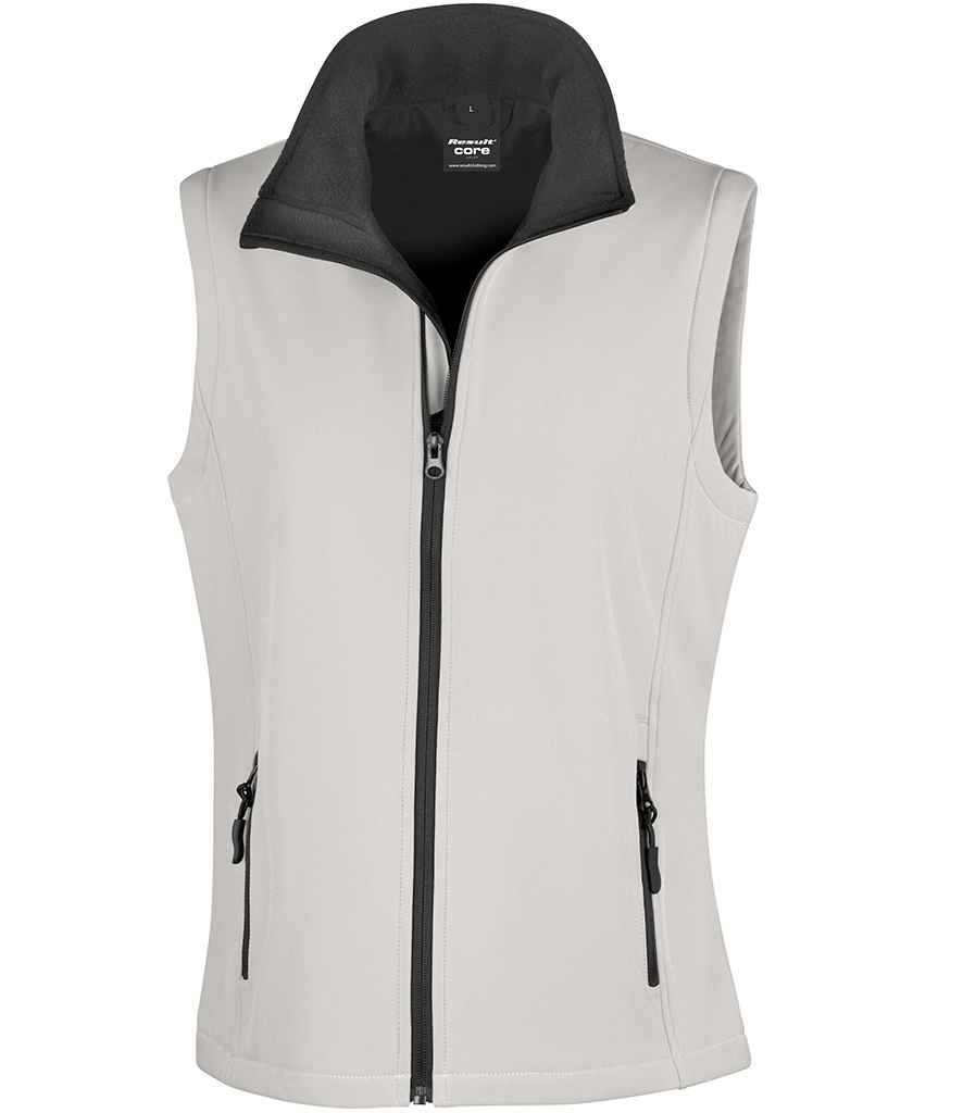RS232F Result Core Ladies Printable Soft Shell Bodywarmer