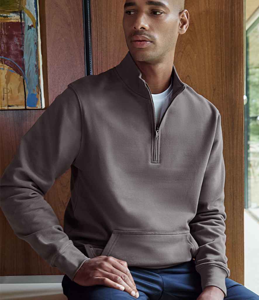 K339 (KK339) Kustom Kit Regular Fit 1/4 Zip Piqué Sweatshirt