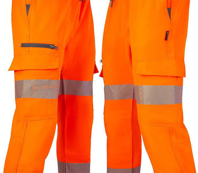 MJB01OR MENS PASIPHAE JOGGING BOTTOMS FLUORESCENT ORANGE