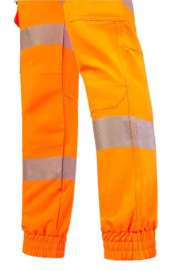 MJB01OR MENS PASIPHAE JOGGING BOTTOMS FLUORESCENT ORANGE
