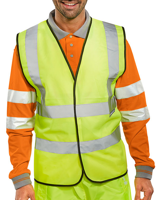 WCENG Hi Viz Waistcoat Full App. G Saturn Yellow