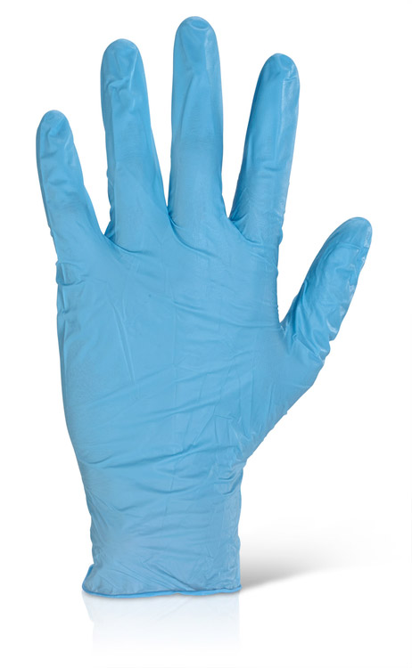 NDGPF50NB Nitrile Disposable Glove Powder Free Minimal Risk Blue