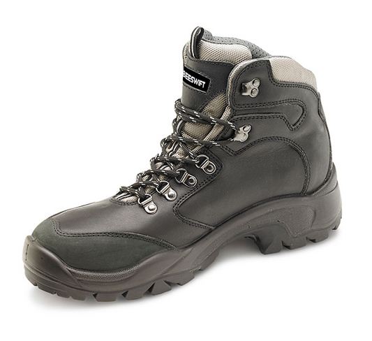 CF62BL Pu Rubber S3 Boot Black