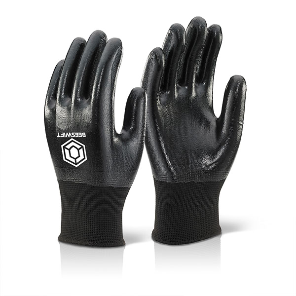 NDGFC Nitrile Fully Coated Polyester Black