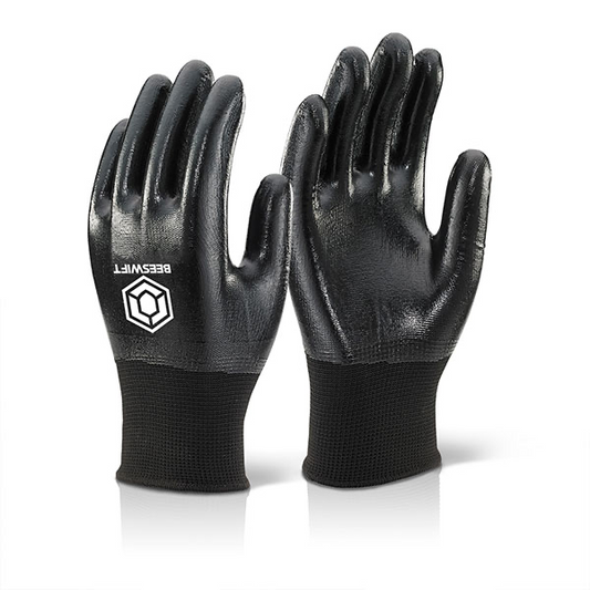 NDGFC Nitrile Fully Coated Polyester Black