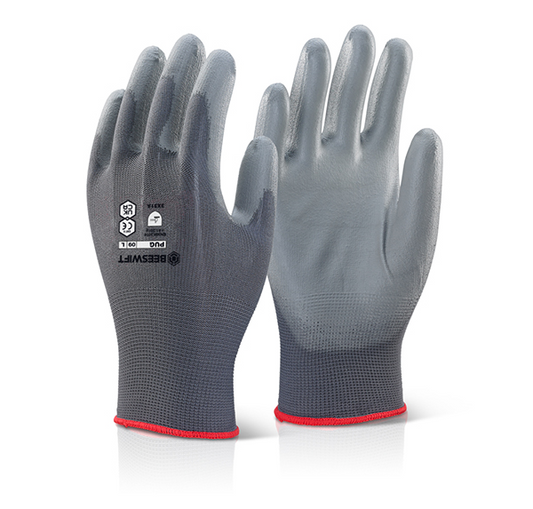 PUGGY Pu Coated Gloves Grey