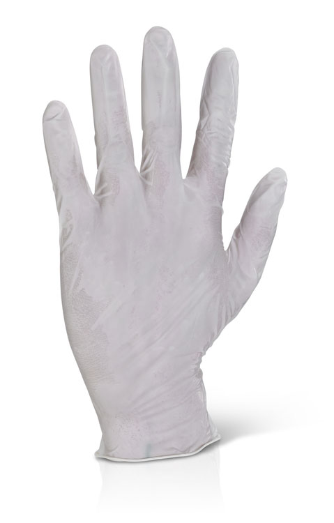 LEGP Latex Examination Gloves Powder Free White Box of 100