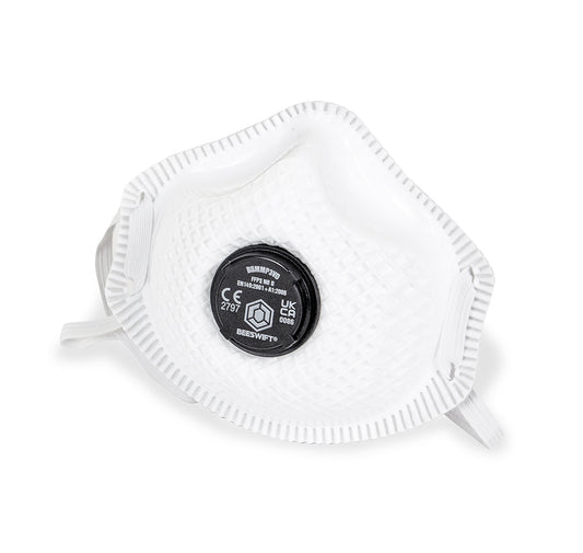 BBMMP3VDN P3 Vented Mesh Cup Mask White Box of 5