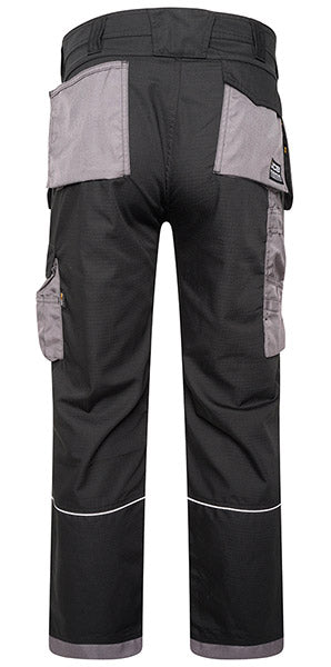 D+IM JCB Trade Plus Black/Grey Rip Stop Trousers