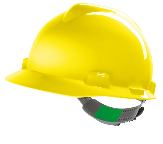MSAGV121Y V-gard Safety Helmet Yellow