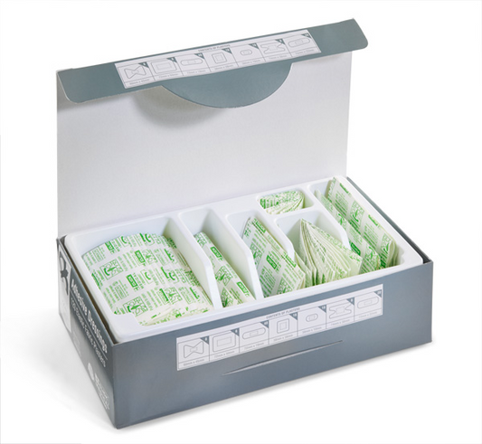CM0515 Fabric Plasters Assorted Box 120 Flesh