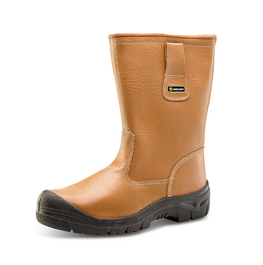 RBLSSC Click Scuff Cap Lined Rigger Boot Tan