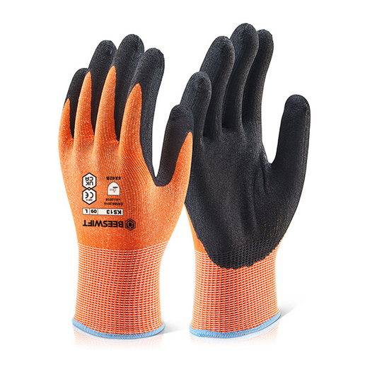 KS13 Kutstop Micro Foam Nitrile Cut B Amber