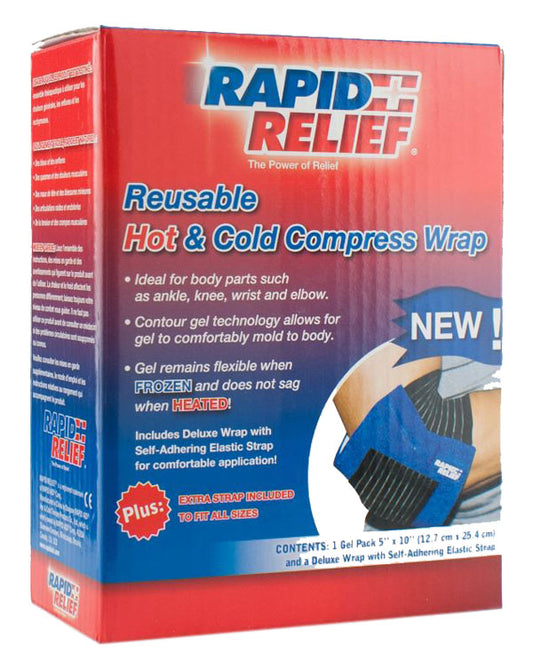 Universal reusable Hot/Cold Compress Wrap 5" x 10"